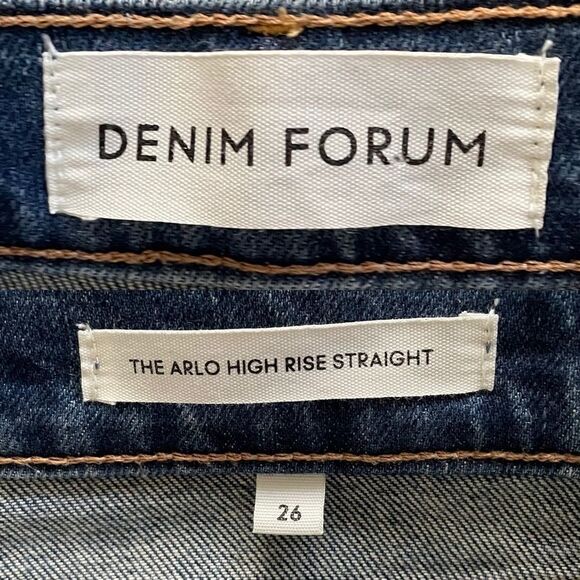 ARITZIA Denim Forum Arlo High Rise Straight Denim Jeans Blue 26 - Picture 5 of 6